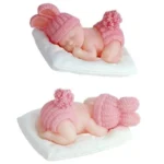 Create Adorable Keepsakes and Treats with the 3D Baby Candle Silicone Mold