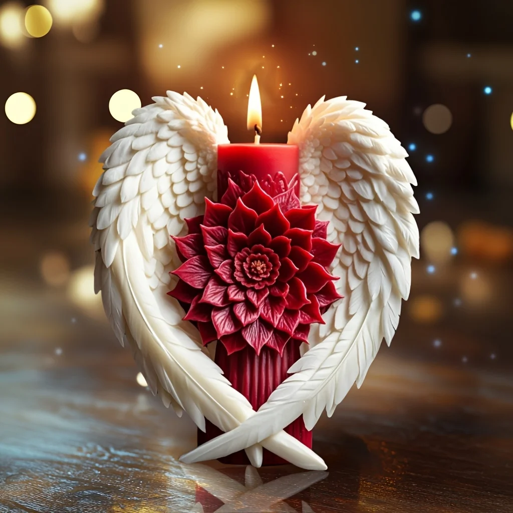 Create Stunning Angel Wing Candles with This Easy-to-Use Silicone Mold