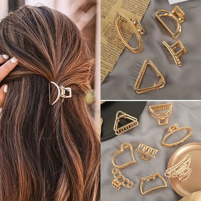Effortless Style with Durable Gold Hair Claw Clips for Everyday Use